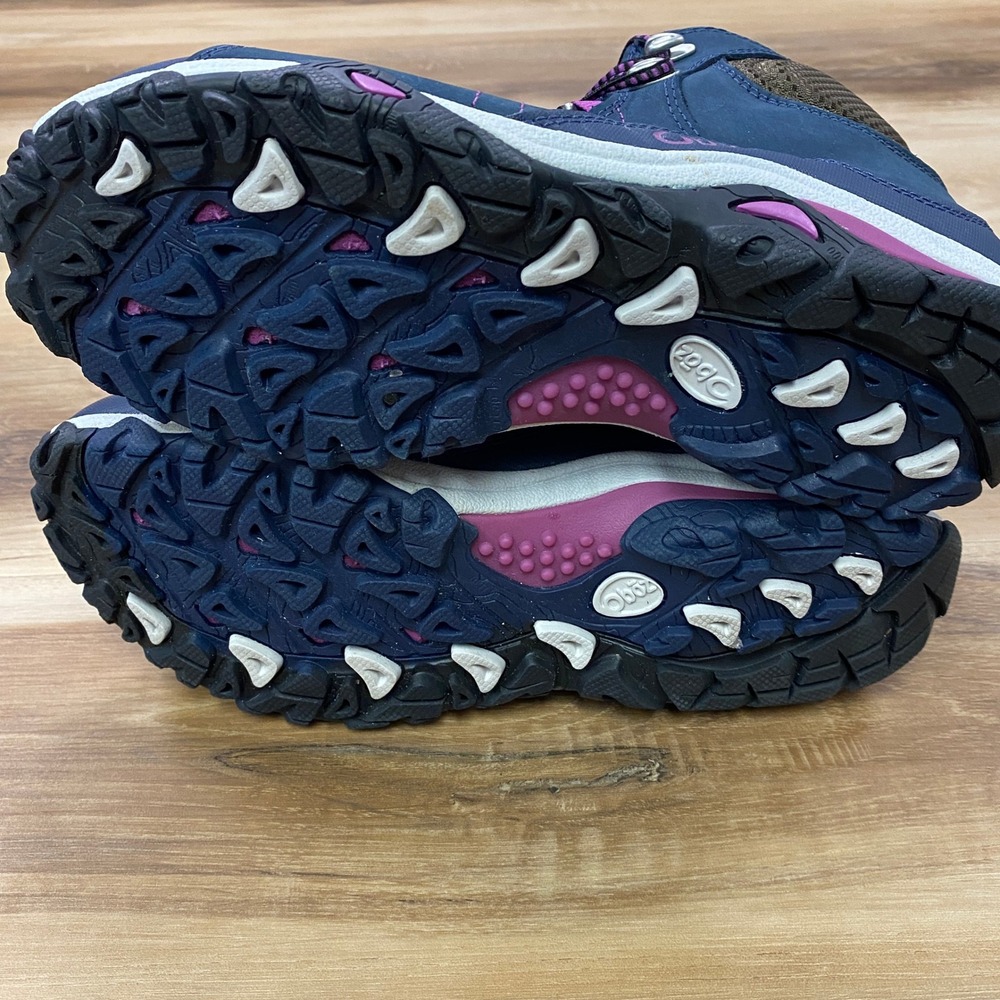 Oboz Bridger Mid B-DRY Hiking Boots Size 8 Waterproof Trail Shoes Navy Blue - Picture 10 of 11